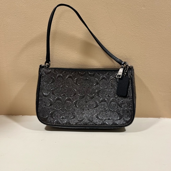 Gunmetal Coach Purse - Picture 3 of 6